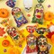 100 Pcs Dia De Los Muertos Goodie Bags Day of The Dead Gift Bags with Golden Twist Ties Day of The Dead Party Favors Bulk Sugar Skull Candy Bags for Mexican Party Day of The Dead Supplies Decor